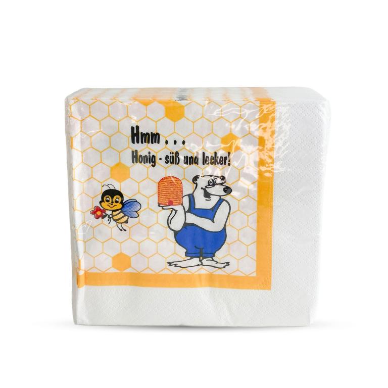 Servietten-Bienendekor-Bienenhaus-Freinberg-Honigbesteck