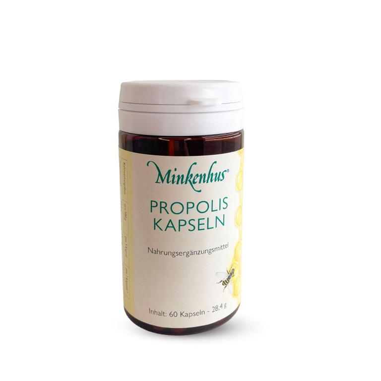 Propolis-Kapseln-Minkenhus-Bienenhaus-Freinberg-Bienenprodukte-und-Imkereibedarf-Gesundheit-Nahrungsergaenzung