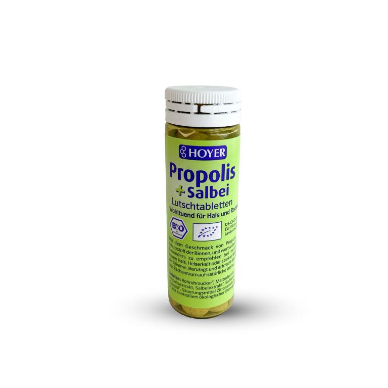 Propolis-Salbei-Lutschtabletten-Hoyer-Bienenhaus-Freinberg-Nahrungsergaenzung