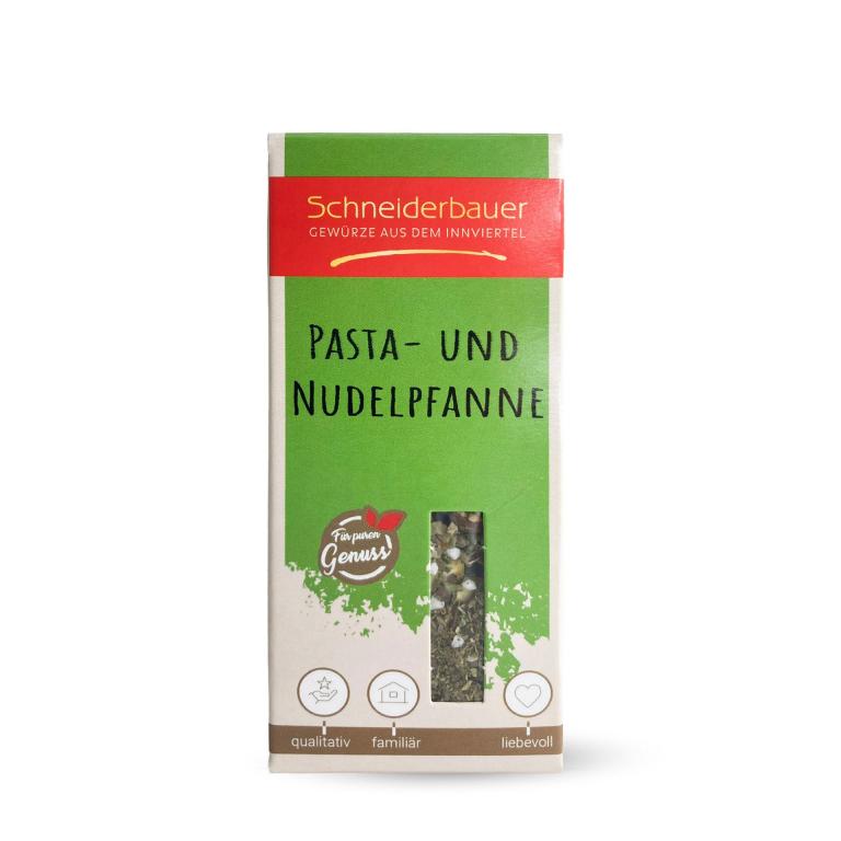 Pasta-und-Nudelpfanne-Schneiderbauer-Gewuerze-Bienenhaus-Freinberg-Bienenprodukte-und-Imkereibedarf-Regionales
