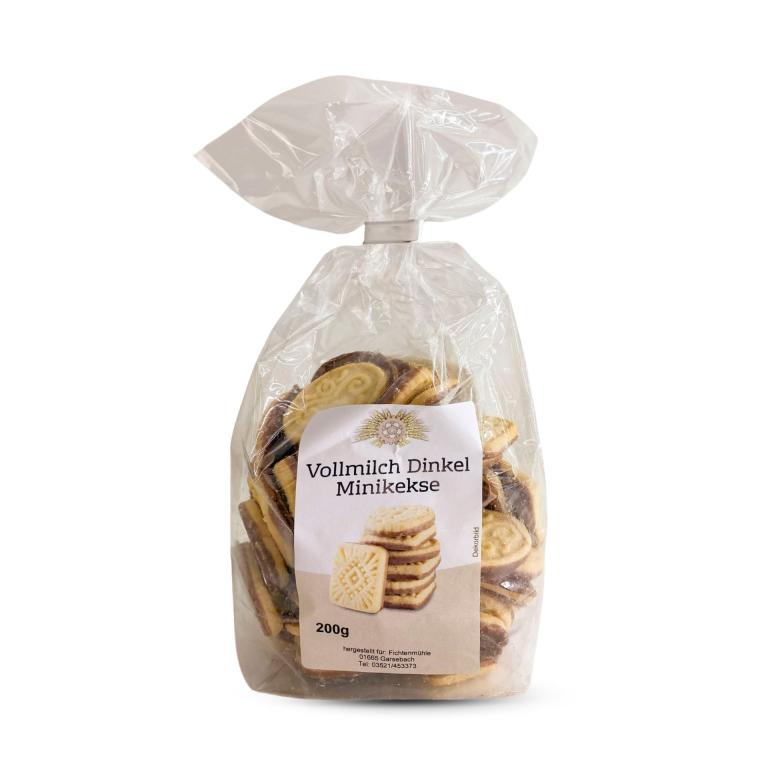 Vollmilch-Dinkel-Minikekse-200g-Fichtenmuehle-Bienenhaus-Freinberg-Bienenprodukte-und-Imkereibedarf-Regionales